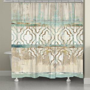 Urquhart Broad Red Ancient Tartan Shower Curtain main image 0